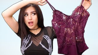 BOYFRIEND BUYS OUTFITS FOR GIRLFRIEND TRY ON HAUL [upl. by Ecar]