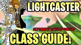 AQW  LightCaster Class Guide Enhancements Class Skills Combos Soloing Farming PvP [upl. by Pang]