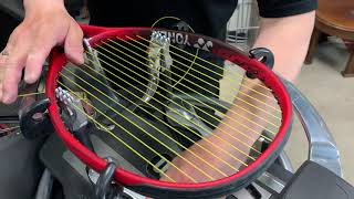 Yonex Stringing Team  This is how we string tennis rackets [upl. by Ardnosak]