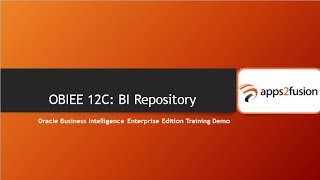 OBIEE 12C BI Repository RPD [upl. by Assirk48]