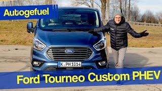 2020 Ford Tourneo Custom REVIEW with new PluginHybrid Transit Custom passenger version [upl. by Malva]