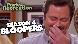 Season 4 BLOOPERS  Parks and Recreation  Comedy Bites [upl. by Pansir]