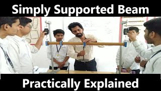 Simply Supported Beam explained practically and analytically in detail [upl. by Lemay]