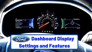 Ford Dashboard Display Overview  Settings and Features Tutorial [upl. by Noellyn]