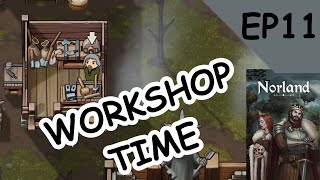 NORLAND Lets Play Building the Workshop and Coal Furnace  EP11 [upl. by Marys522]