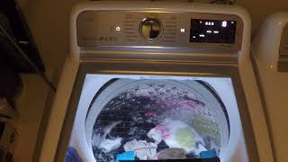 LG Top Load Washer with Turbowash Technology Complete Wash Cycle [upl. by Nrojb658]