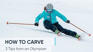 HOW TO CARVE  Ski better with these 3 TIPS [upl. by Ogdan934]