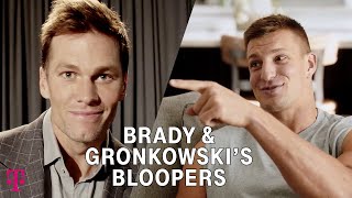 Bloopers Tom Brady amp Rob Gronkowski  TMobile Big Game 2021 Commercial [upl. by Assenov]