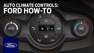 Auto Climate Controls Fiesta  Ford HowTo  Ford [upl. by Fielding13]