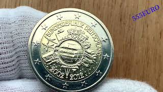 2 euro 2002 2012 Germany 6000000 [upl. by Eresed378]