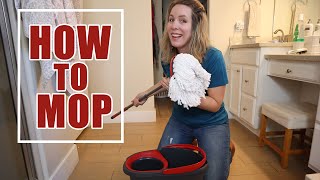 How to Mop Tips for Mopping the Floor [upl. by Dnomde767]