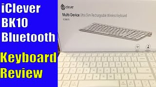 iClever BK10 Bluetooth Wireless Keyboard Review  An Affordable Mac Keyboard Alternative [upl. by Ahsimek]