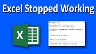 How To Fix Microsoft Excel Has Stopped Working or Not Responding [upl. by Kendre]