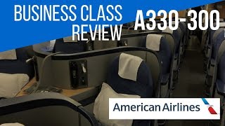 AMERICAN AIRLINES BUSINESS CLASS REVIEW A330300 [upl. by Iretak186]