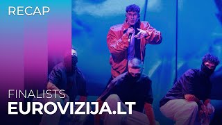 EurovizijaLT 2024 Lithuania  Finalists  RECAP [upl. by Anaynek174]