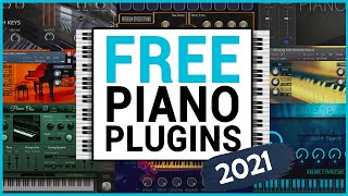 The 6 Best FREE Piano VST Plugins Every Producer NEEDS in 2021 [upl. by Sucramd]