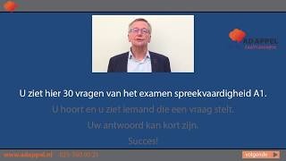 EXAMENTRAINER A1  Spreken  30 vragen  set 1 2025 [upl. by Loziram964]