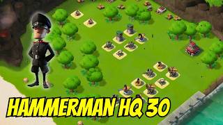 Easily Beat Hammerman HQ 30 Boom Beach [upl. by Tapes870]