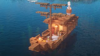 Minecraft How to Build a Simple Starter Boat House [upl. by Thedric]