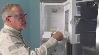 LG Refrigerator Repair  How to Replace the Ice Maker [upl. by Buine]