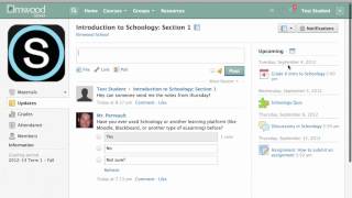 Schoology Student Basics [upl. by Yendic]