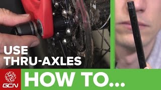 How To Use And Adjust Thru Axles On Your Road Bike [upl. by Ahsaetan]