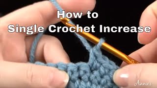 How to Single Crochet Increase  an Annies Tutorial [upl. by Mechelle508]