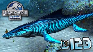 Maxed Mosasaurus  Jurassic World  The Game  Ep 123 HD [upl. by Enuahs]