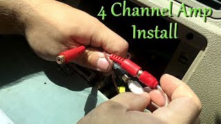 How To Install a 4 Channel Amp EASY [upl. by Angelique]