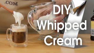 DIY whipped cream in 60 seconds [upl. by Ycak]