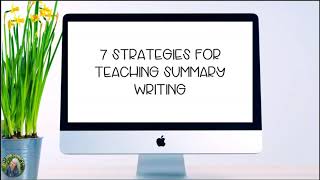 How to teach summary writing [upl. by Ahtnamys429]