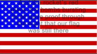 USA National Anthem lyrics Star Spangled Banner [upl. by Shult]