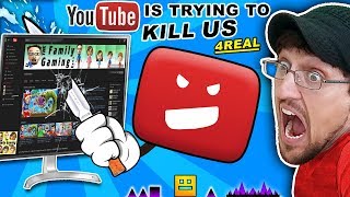 FGTEEV vs Google Troll GEOMETRY DASH amp ROBLOX Rage Gameplay [upl. by Haiacim651]