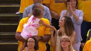 Riley Curry Reacts to Father Stephens Clutch Free Throws [upl. by Mandie]