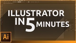 Learn Illustrator in 5 MINUTES Beginner Tutorial [upl. by Burford]