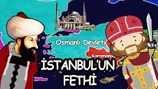 İSTANBULUN FETHİ 1453  Haritalı Hızlı Anlatım [upl. by Liddie]