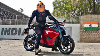 I’m riding The Fastest Electric Motorcycle in India 🇮🇳 [upl. by Nwahsat]