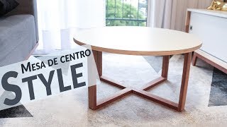 COMO FAZER A MESA DE CENTRO STYLE  BARATA E LINDA [upl. by Aisorbma198]