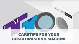 Care tips for your Bosch Washing Machine [upl. by Rhyner698]