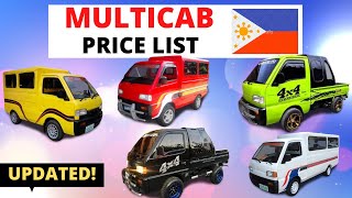 Multicab Price List Philippines  RUSCO  Suzuki Carry  Second Hand  Surplus  2020  2021 Updated [upl. by Quinton]