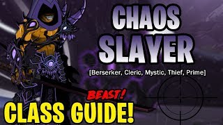 AQW  Chaos Slayer Class Guide Enhancements Class Skills Combos Soloing Farming PvP [upl. by Drain484]