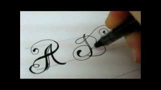 Fancy Letters  How To Design Your Own Swirled Letters [upl. by Battat]