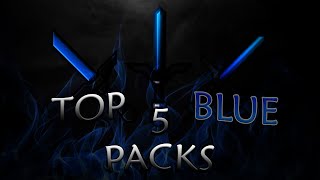 TOP 5 BLUE PVP TEXTURE PACKS  Minecraft 188  High FPS [upl. by Irneh690]