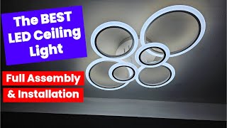 The Best LED Ceiling Light Assembly and installation [upl. by Eilata]