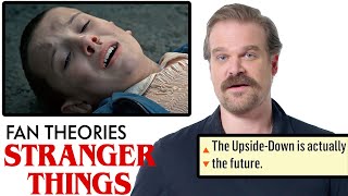 David Harbour Breaks Down Stranger Things Fan Theories from Reddit  Vanity Fair [upl. by Atnauqahs]