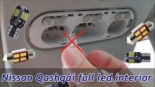 Nissan Qashqai J11 How To Install Interior LED Lights [upl. by Shannen]