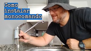 Como instalar Griferia Monocomando cocina [upl. by Hanny]