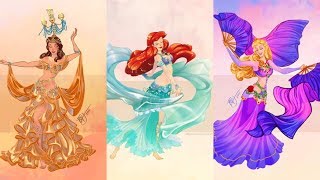 Disney Princesses as Belly Dancers [upl. by Nahk]