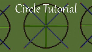 Minecraft Tutorial Circles [upl. by Notgnirrac]