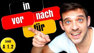 Time Prepositions German  vor nach in and für  A12 Level  YourGermanTeacher [upl. by Bixler]